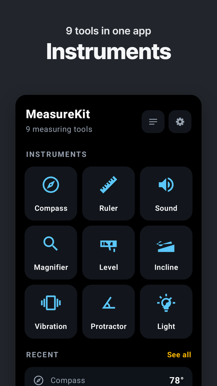 9 tools in one app