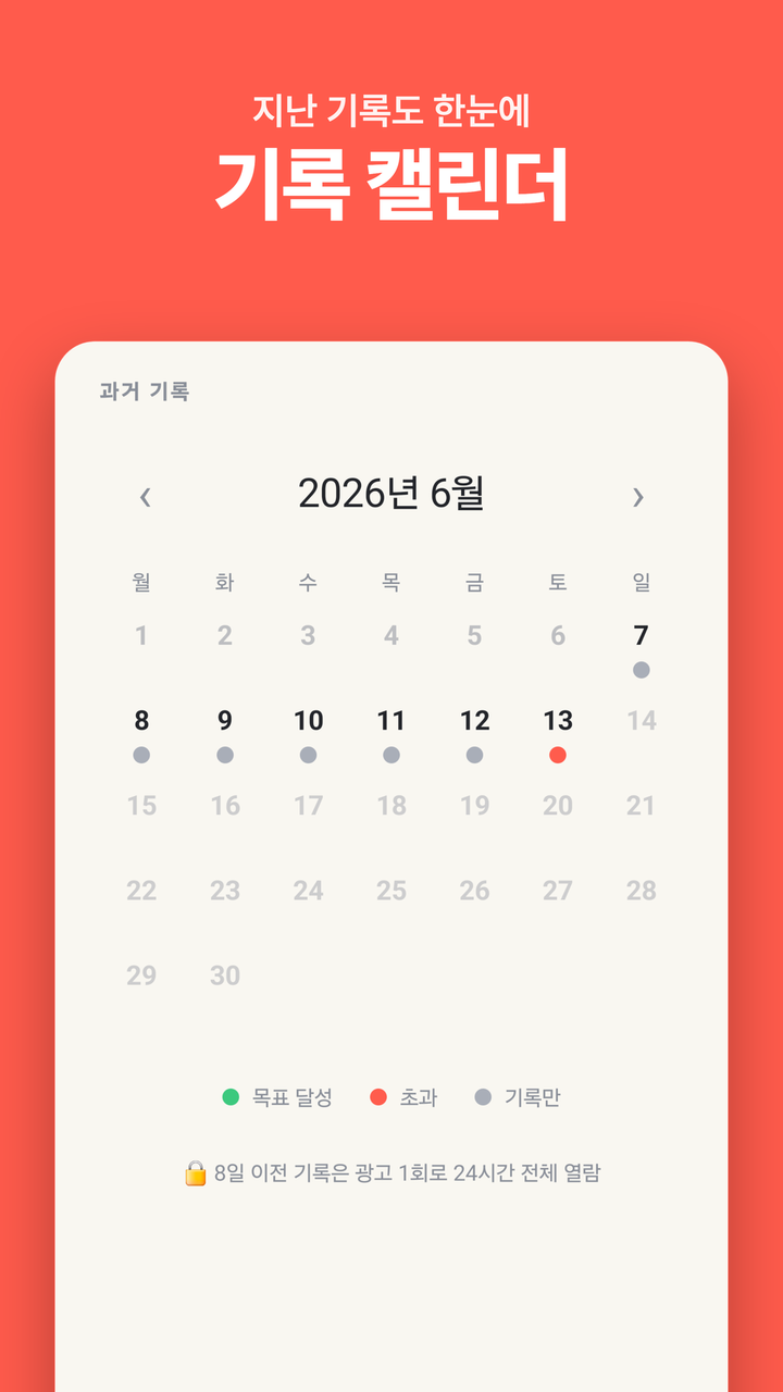 지난 카드·달력