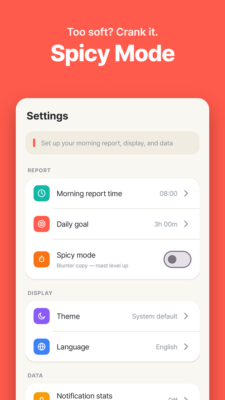 Settings