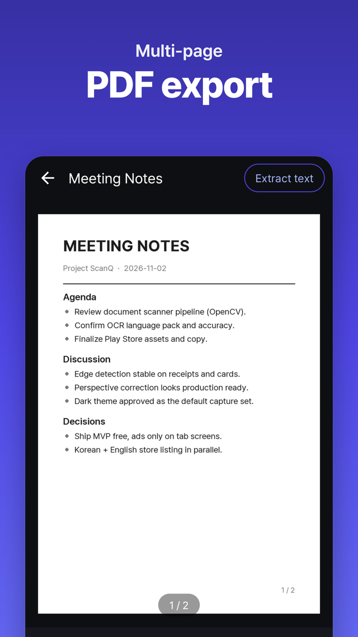 Viewer & PDF export