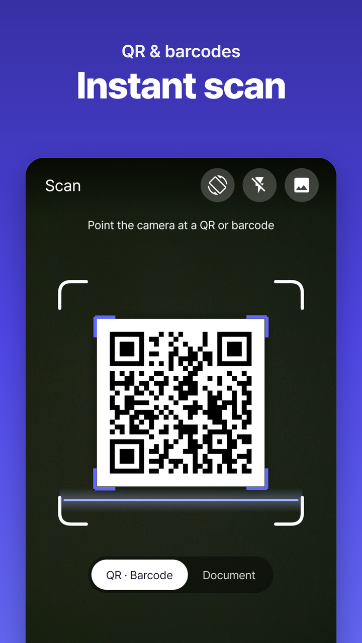 QR & barcode scan