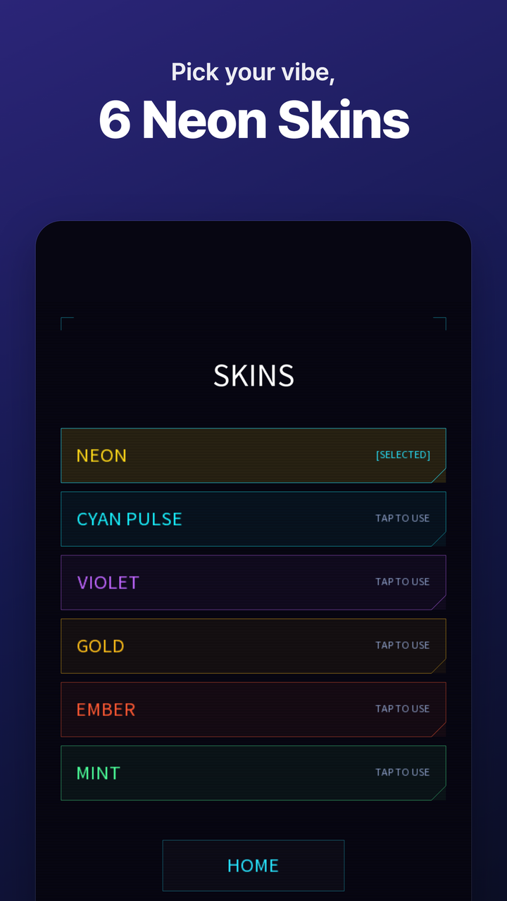 Neon skins